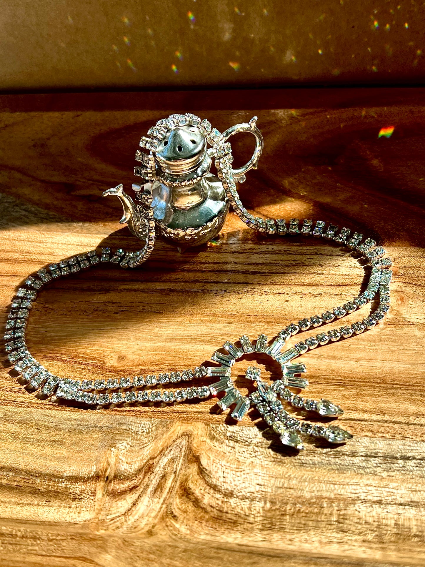 Vintage Rhinestone Statement Choker Necklace